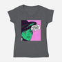 Totally Wicked-Womens-V-Neck-Tee-SCelano Design