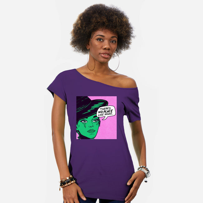 Totally Wicked-Womens-Off Shoulder-Tee-SCelano Design