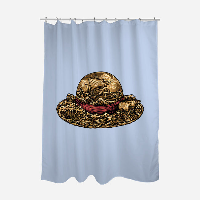 Pirate Hat-None-Polyester-Shower Curtain-glitchygorilla