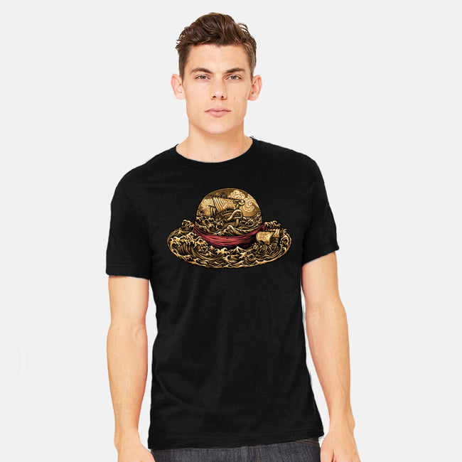 Pirate Hat-Mens-Heavyweight-Tee-glitchygorilla