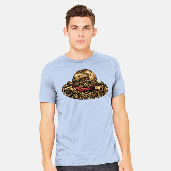 Pirate Hat-Mens-Heavyweight-Tee-glitchygorilla