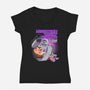 Megatron Toast Crunch-Womens-V-Neck-Tee-Ozzy Fernandez