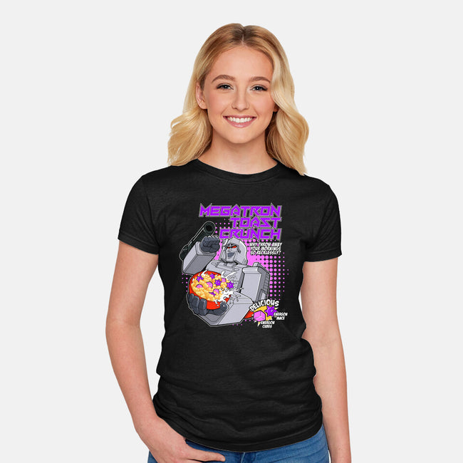 Megatron Toast Crunch-Womens-Fitted-Tee-Ozzy Fernandez