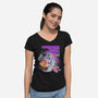 Megatron Toast Crunch-Womens-V-Neck-Tee-Ozzy Fernandez