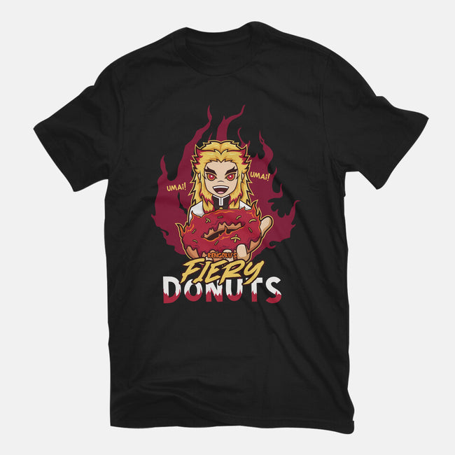 Rengoku's Fiery Donuts-Mens-Heavyweight-Tee-janlangpoako