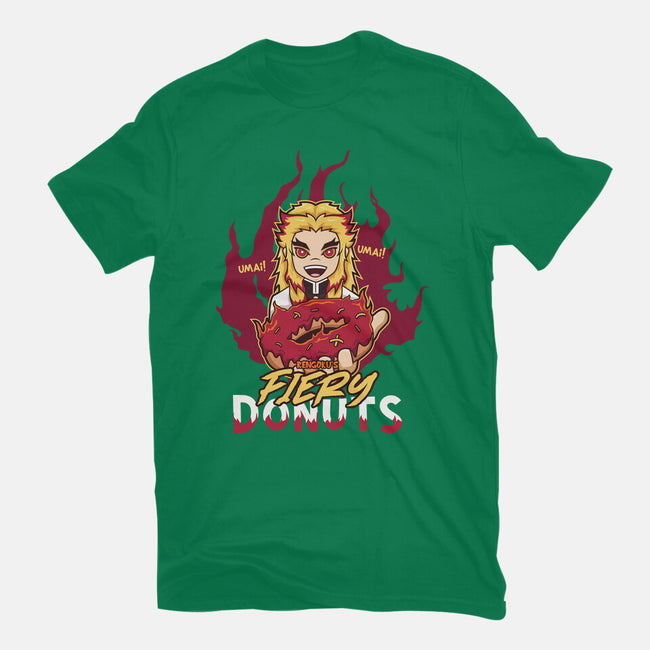 Rengoku's Fiery Donuts-Womens-Basic-Tee-janlangpoako