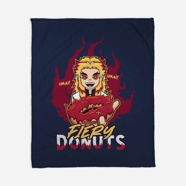 Rengoku's Fiery Donuts-None-Fleece-Blanket-janlangpoako