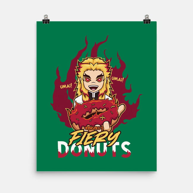 Rengoku's Fiery Donuts-None-Matte-Poster-janlangpoako