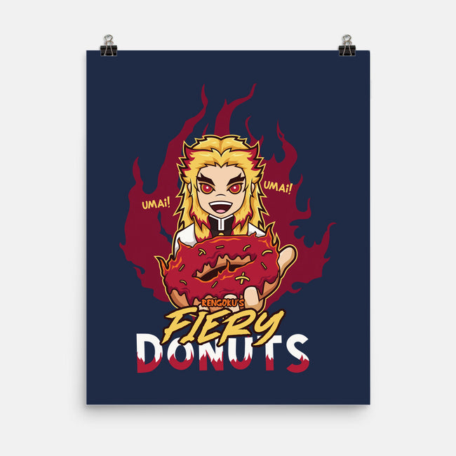 Rengoku's Fiery Donuts-None-Matte-Poster-janlangpoako