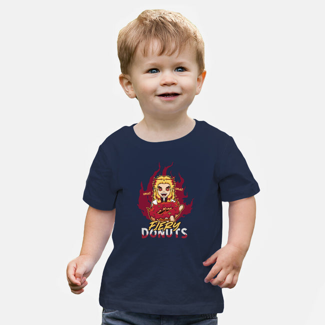 Rengoku's Fiery Donuts-Baby-Basic-Tee-janlangpoako