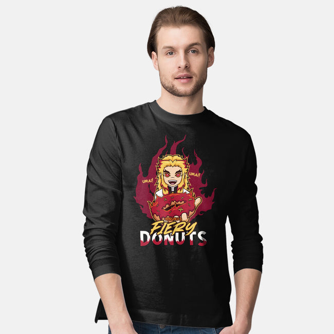 Rengoku's Fiery Donuts-Mens-Long Sleeved-Tee-janlangpoako