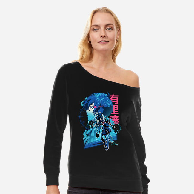 The Savior-Womens-Off Shoulder-Sweatshirt-hypertwenty