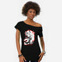 The Receptionist Loonie-Womens-Off Shoulder-Tee-hypertwenty