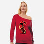 The Boss Blitzo-Womens-Off Shoulder-Sweatshirt-hypertwenty