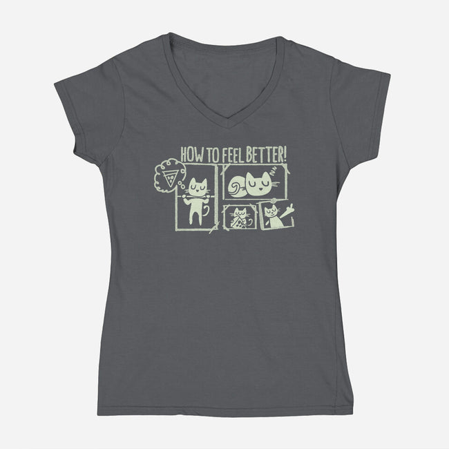 How To Feel Better-Womens-V-Neck-Tee-Estudio Horta