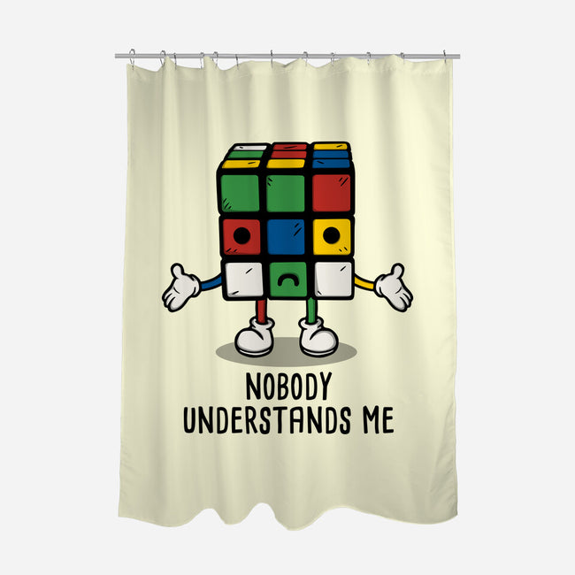 Nobody Understands Me-None-Polyester-Shower Curtain-Melonseta