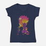 Nostalgia Ramen-Womens-V-Neck-Tee-Donnie