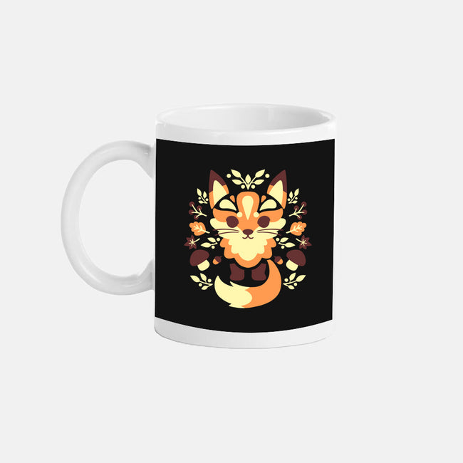 Autumn Fox Symmetry-None-Mug-Drinkware-NemiMakeit