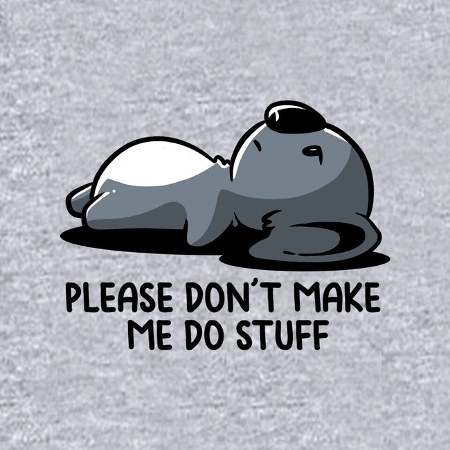 Please Don't Make Me Do Stuff-Womens-V-Neck-Tee-koalastudio