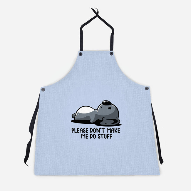 Please Don't Make Me Do Stuff-Unisex-Kitchen-Apron-koalastudio