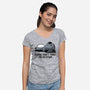 Please Don't Make Me Do Stuff-Womens-V-Neck-Tee-koalastudio