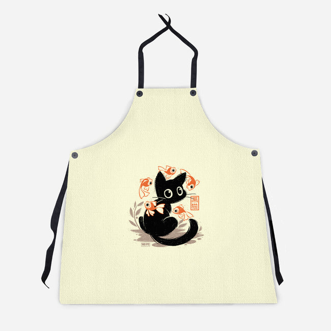 Japanese Style Cat-Unisex-Kitchen-Apron-worlddominationforcats