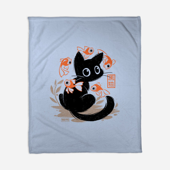 Japanese Style Cat-None-Fleece-Blanket-worlddominationforcats