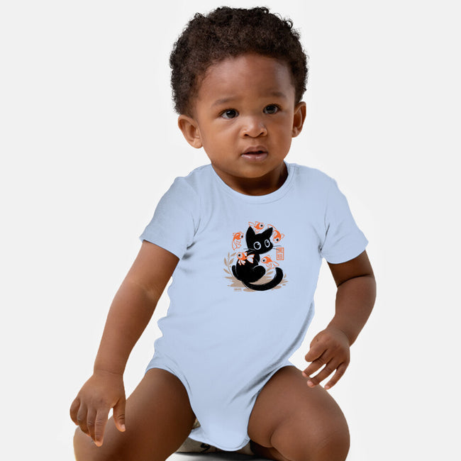 Japanese Style Cat-Baby-Basic-Onesie-worlddominationforcats