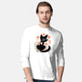 Japanese Style Cat-Mens-Long Sleeved-Tee-worlddominationforcats