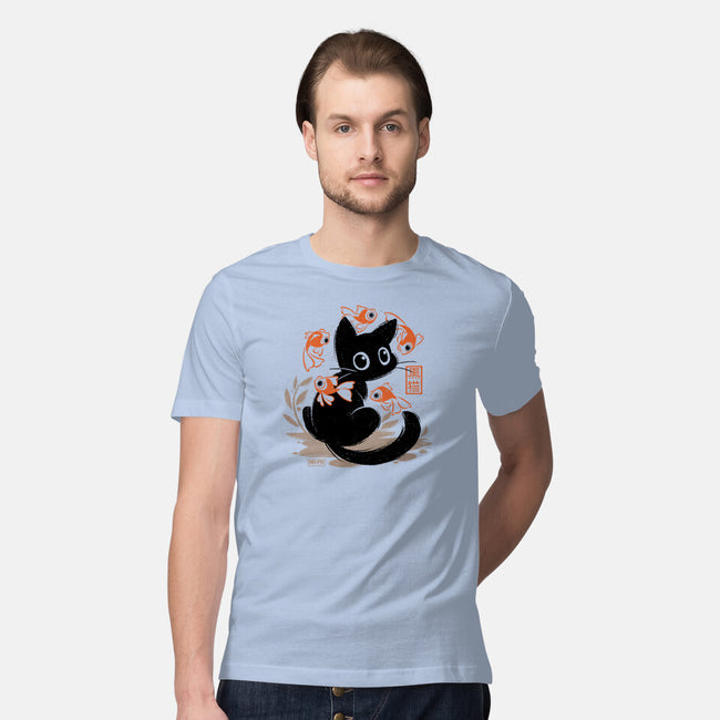 Japanese Style Cat-Mens-Premium-Tee-worlddominationforcats