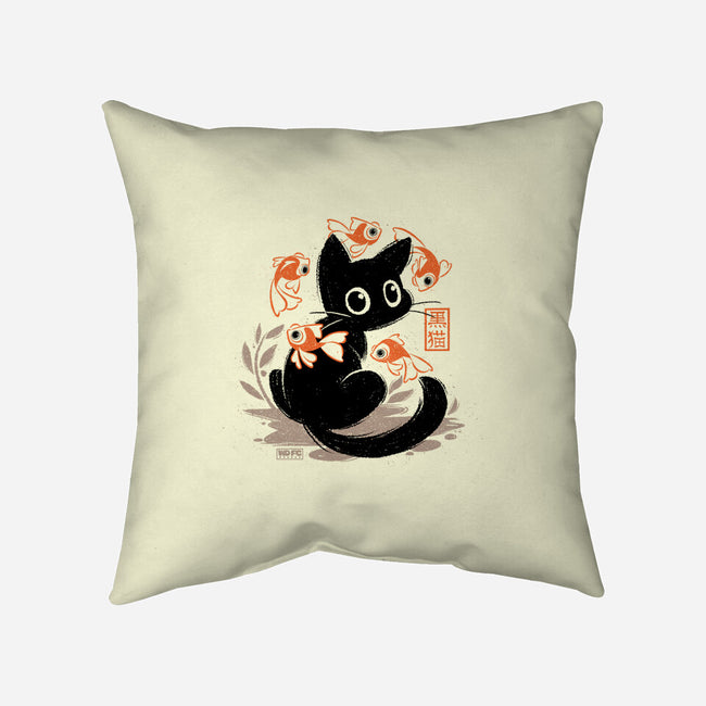 Japanese Style Cat-None-Removable Cover w Insert-Throw Pillow-worlddominationforcats