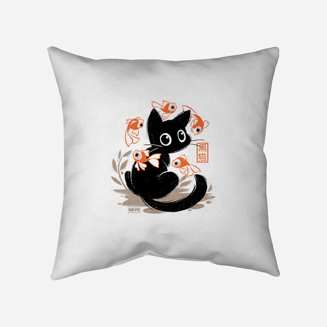 Japanese Style Cat-None-Removable Cover w Insert-Throw Pillow-worlddominationforcats