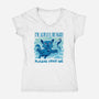 I Am Always Hungry-Womens-V-Neck-Tee-worlddominationforcats