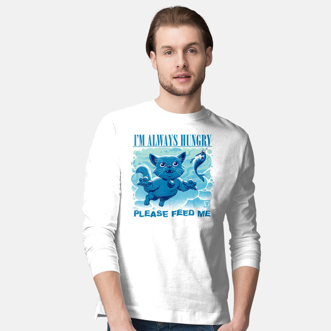 I Am Always Hungry-Mens-Long Sleeved-Tee-worlddominationforcats