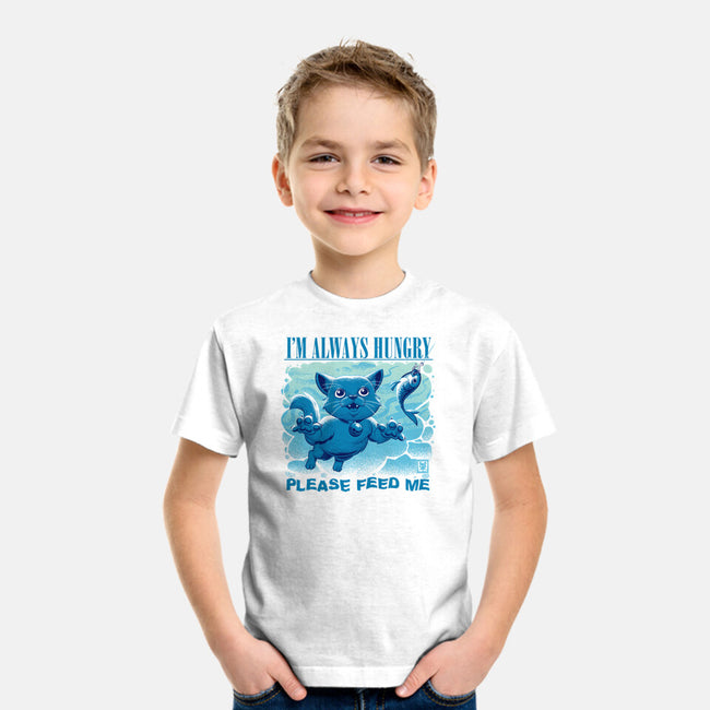 I Am Always Hungry-Youth-Basic-Tee-worlddominationforcats