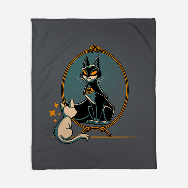 Black Cat Black Bat-None-Fleece-Blanket-worlddominationforcats