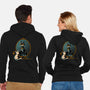 Black Cat Black Bat-Unisex-Zip-Up-Sweatshirt-worlddominationforcats