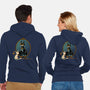 Black Cat Black Bat-Unisex-Zip-Up-Sweatshirt-worlddominationforcats