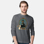 Black Cat Black Bat-Mens-Long Sleeved-Tee-worlddominationforcats