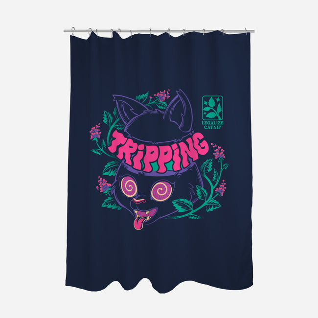 Catnip High Cat-None-Polyester-Shower Curtain-worlddominationforcats