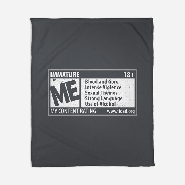 Immature Rating-None-Fleece-Blanket-Nemons