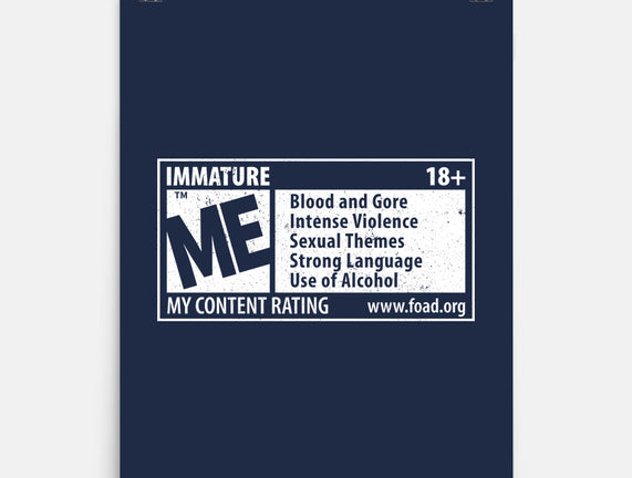 Immature Rating