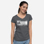 Immature Rating-Womens-V-Neck-Tee-Nemons