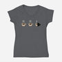 Mornings Health Bar-Womens-V-Neck-Tee-Getsousa!