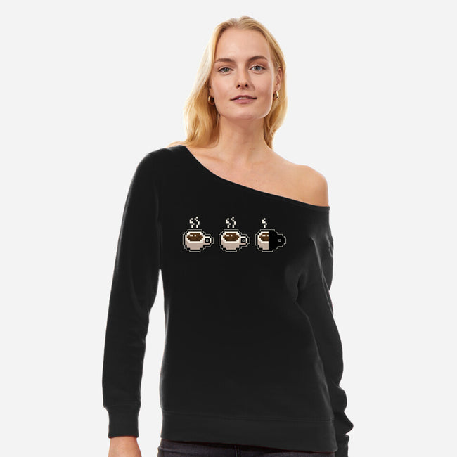 Mornings Health Bar-Womens-Off Shoulder-Sweatshirt-Getsousa!