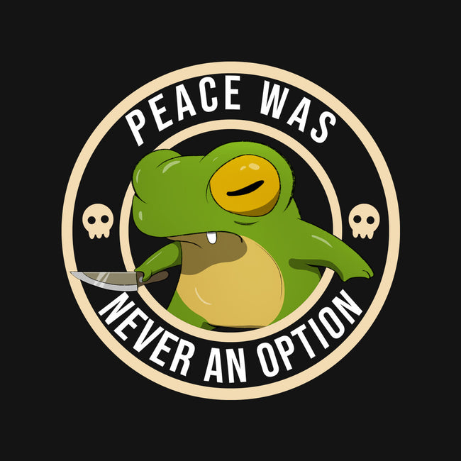 Never An Option Frog-Womens-Fitted-Tee-MaxoArt