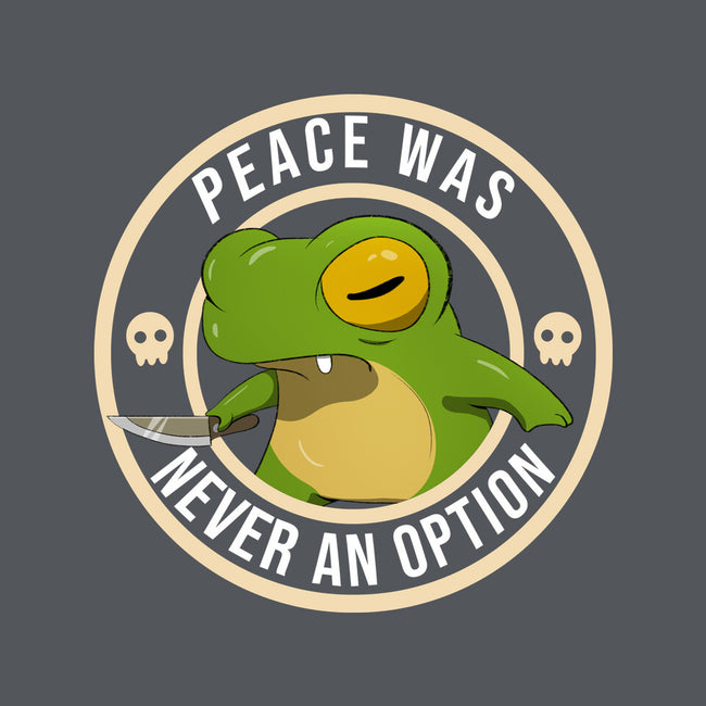 Never An Option Frog-Womens-Fitted-Tee-MaxoArt