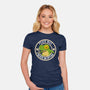 Never An Option Frog-Womens-Fitted-Tee-MaxoArt