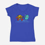 Pac-Busters-Womens-V-Neck-Tee-Herk Up Tees