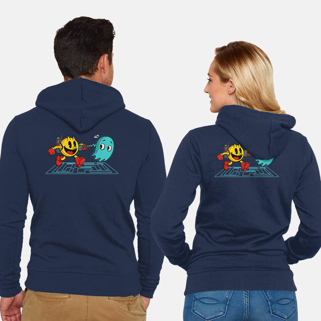 Pac-Busters-Unisex-Zip-Up-Sweatshirt-Herk Up Tees